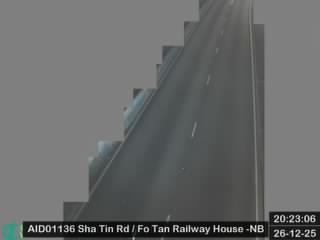 沙田路近火炭鐵路大樓 - 北行