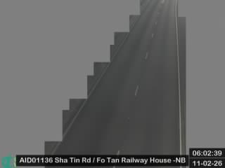 沙田路近火炭鐵路大樓 - 北行