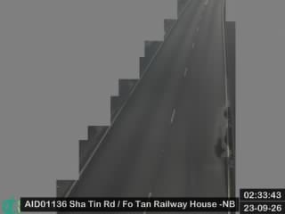 沙田路近火炭鐵路大樓 - 北行
