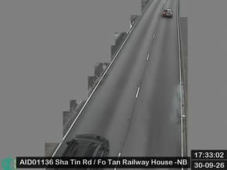 沙田路近火炭鐵路大樓 - 北行