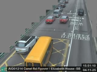 堅拿道天橋近伊利莎伯大廈 - 南行