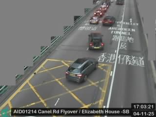 堅拿道天橋近伊利莎伯大廈 - 南行