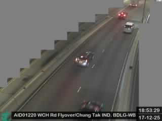 黃竹坑道行車天橋近長德工業大廈 - 西行