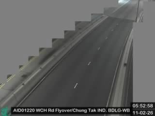 黃竹坑道行車天橋近長德工業大廈 - 西行