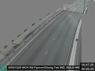 黃竹坑道行車天橋近長德工業大廈 - 西行