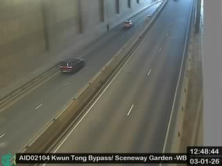 觀塘繞道近匯景花園 - 西行