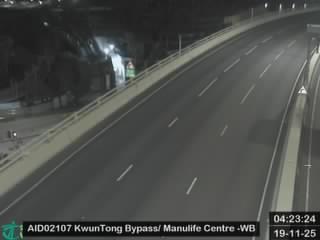 觀塘繞道近宏利金融中心 - 西行