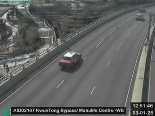 觀塘繞道近宏利金融中心 - 西行