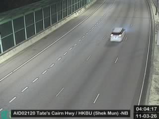 大老山公路近浸會大學 (石門) - 北行