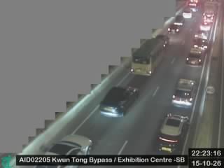 觀塘繞道近九龍灣展貿 - 南行