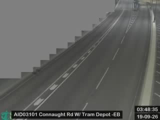 干諾道西天橋近電車廠 - 東行