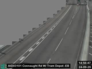 干諾道西天橋近電車廠 - 東行