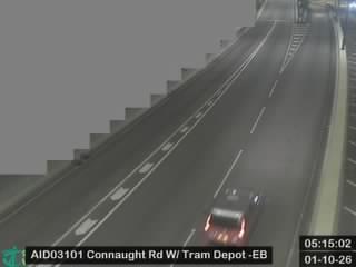 干諾道西天橋近電車廠 - 東行