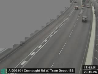 干諾道西天橋近電車廠 - 東行