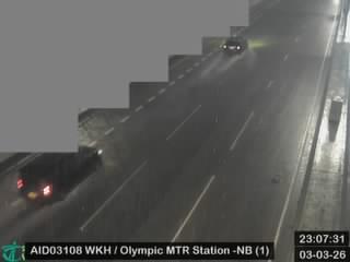 西九龍公路近港鐵奧運站 - 北行 (1)