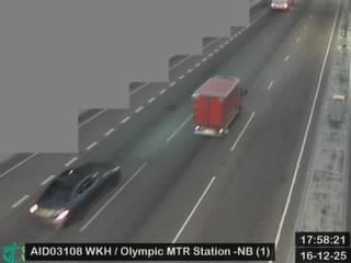 西九龍公路近港鐵奧運站 - 北行 (1)