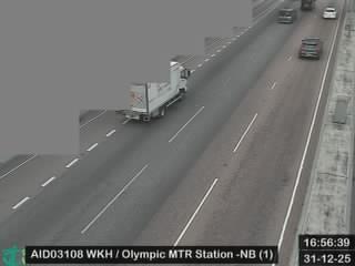 西九龍公路近港鐵奧運站 - 北行 (1)