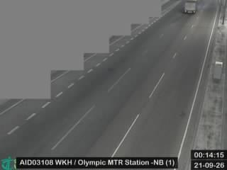 西九龍公路近港鐵奧運站 - 北行 (1)