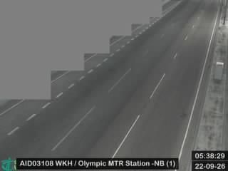 西九龍公路近港鐵奧運站 - 北行 (1)