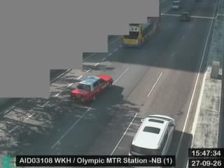 西九龍公路近港鐵奧運站 - 北行 (1)