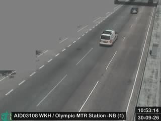 西九龍公路近港鐵奧運站 - 北行 (1)