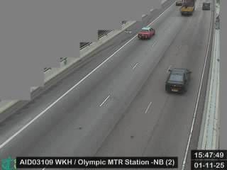 西九龍公路近港鐵奧運站 - 北行 (2)