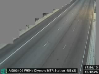 西九龍公路近港鐵奧運站 - 北行 (2)