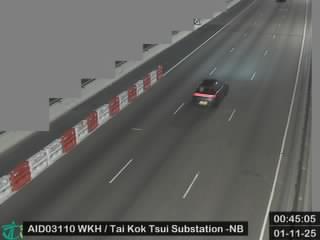 西九龍公路近大角咀變電站 - 北行