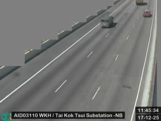 西九龍公路近大角咀變電站 - 北行