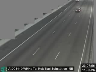 西九龍公路近大角咀變電站 - 北行