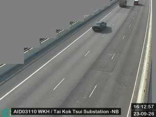 西九龍公路近大角咀變電站 - 北行