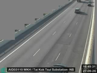 西九龍公路近大角咀變電站 - 北行