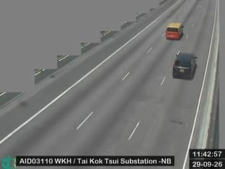 西九龍公路近大角咀變電站 - 北行