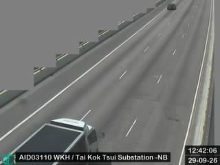 西九龍公路近大角咀變電站 - 北行