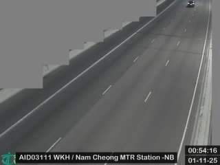 西九龍公路近港鐵南昌站 - 北行