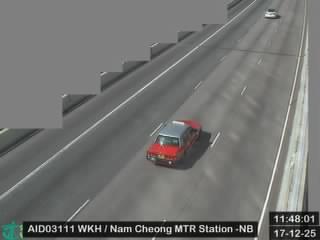 西九龍公路近港鐵南昌站 - 北行