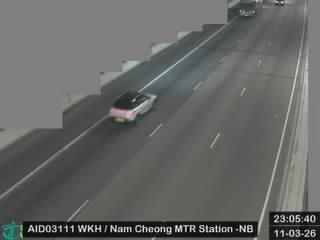 西九龍公路近港鐵南昌站 - 北行