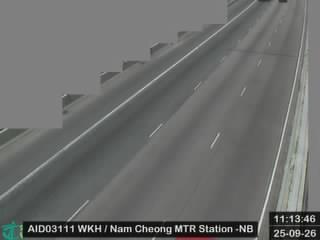 西九龍公路近港鐵南昌站 - 北行