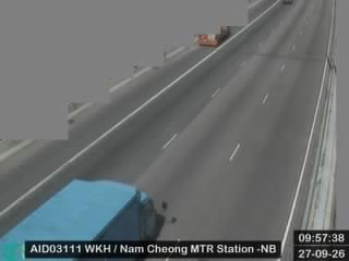 西九龍公路近港鐵南昌站 - 北行
