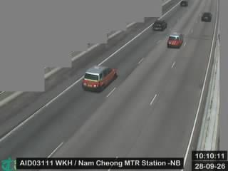西九龍公路近港鐵南昌站 - 北行