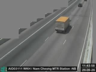 西九龍公路近港鐵南昌站 - 北行