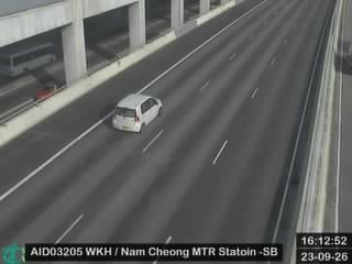 西九龍公路近港鐵南昌站 - 南行