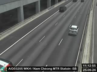 西九龍公路近港鐵南昌站 - 南行