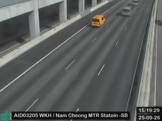西九龍公路近港鐵南昌站 - 南行