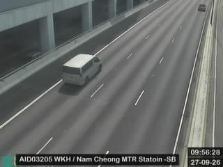 西九龍公路近港鐵南昌站 - 南行