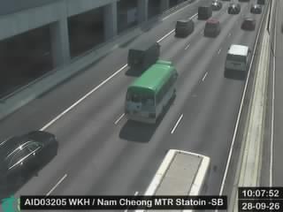 西九龍公路近港鐵南昌站 - 南行