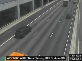 西九龍公路近港鐵南昌站 - 南行