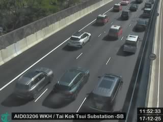 西九龍公路近大角咀變電站 - 南行