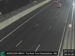 西九龍公路近大角咀變電站 - 南行