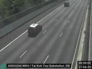 西九龍公路近大角咀變電站 - 南行
